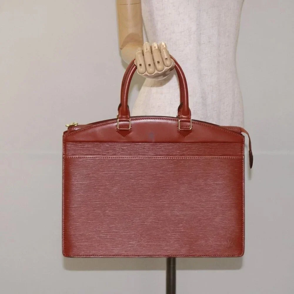 LOUIS VUITTON Epi Riviera Hand Bag Brown M48183 LV Auth 128752 - Picture 3 of 16